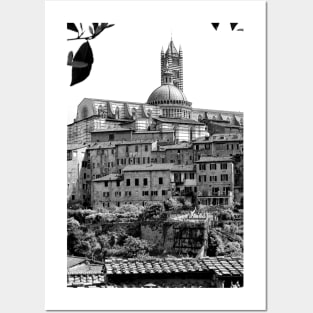 Siena Skyline Cityscape Tuscany Italy Posters and Art